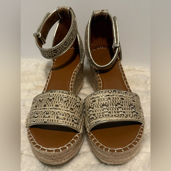 Franco Sarto Clemens Espadrille Wedge Sandals Women’s Size 9.5M - EUC - Picture 4 of 6